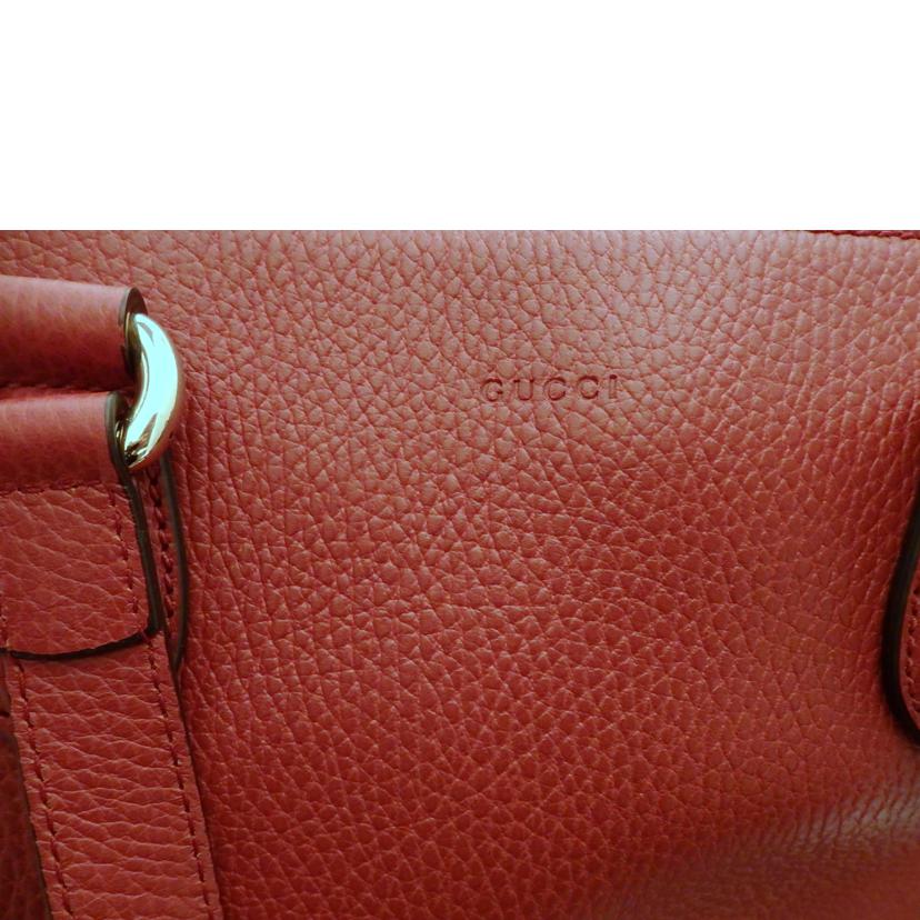 GUCCI グッチ/バンブーフリンシ2Way゙レザートート/赤/449643//525040/ABランク/95