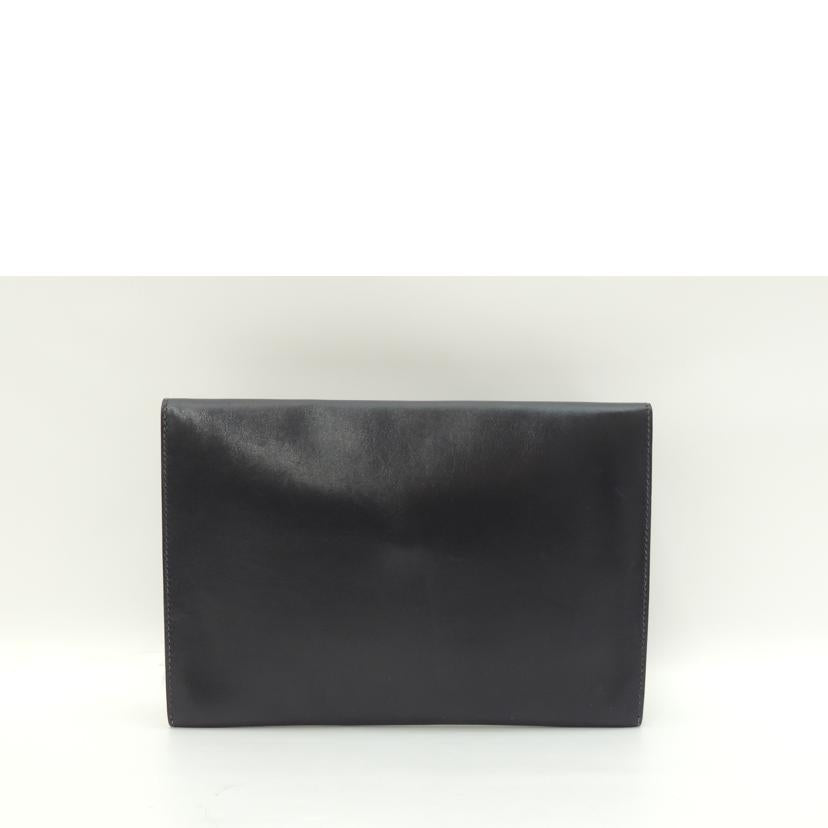 HERMES エルメス クラッチバッグ ドキュメントケース ヴィンテージ 1997年製 メンズ レディース 濃紺/ポシェットリオ/ボックスカーフ/ネイビー//口A刻印(1997)/ABランク/69