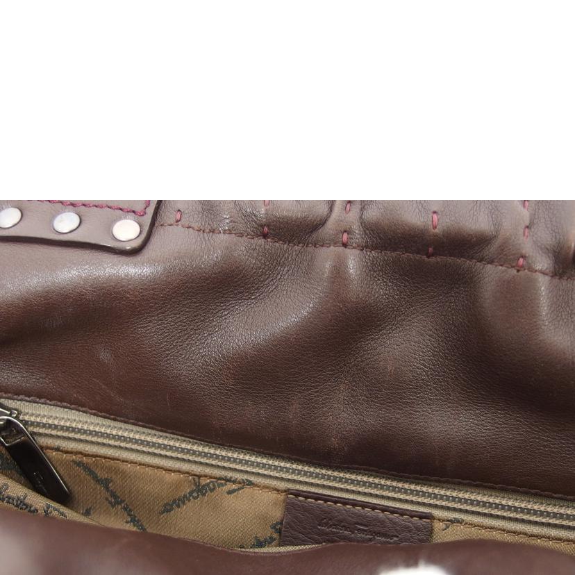 Ferragamo フェラガモ/レザーハンドバッグ/ブラウン/4844//AQ-21/Bランク/04