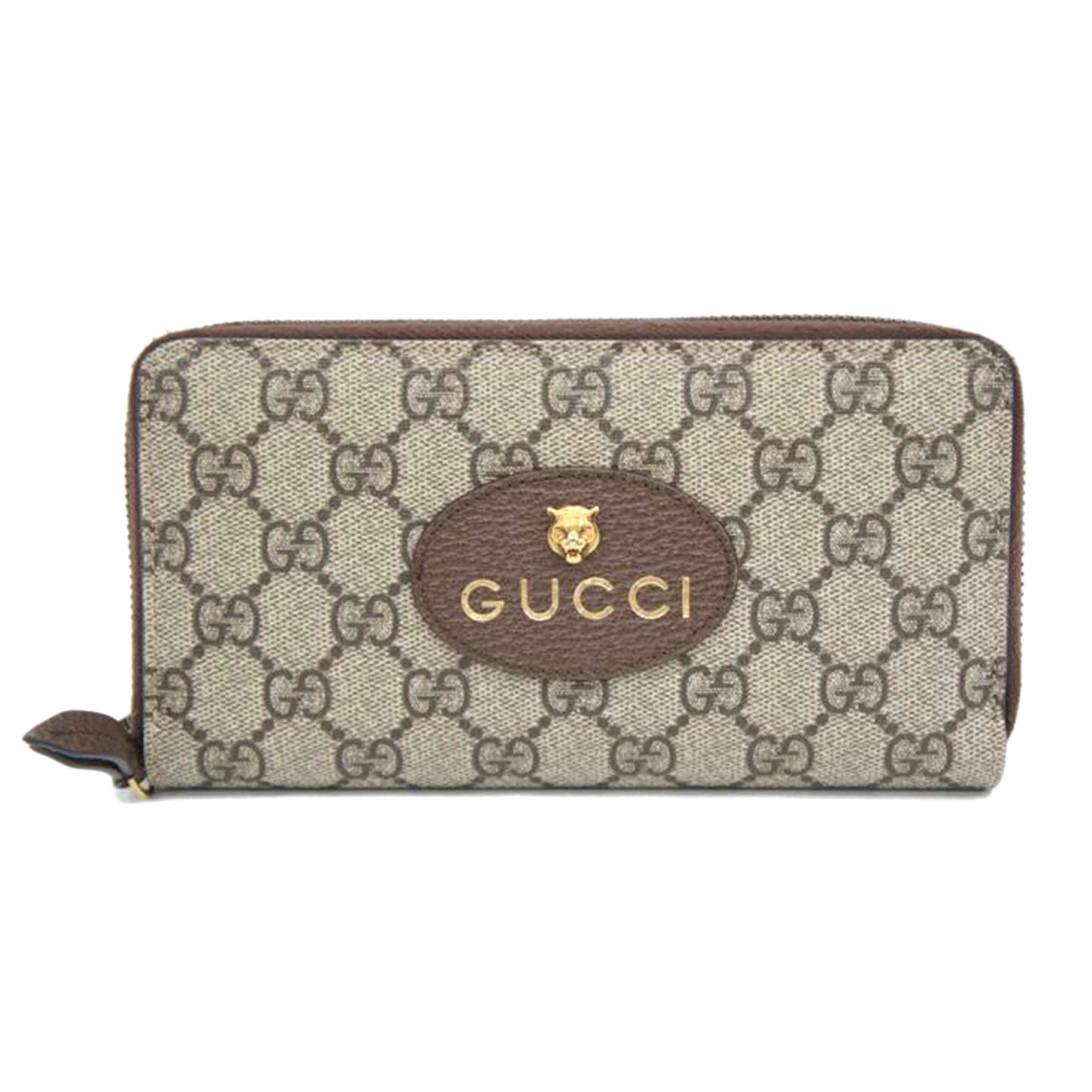 GUCCI グッチ/GGスプリームネオヴィンテージラウンドファスナー財布/473953//2184/Aランク/05