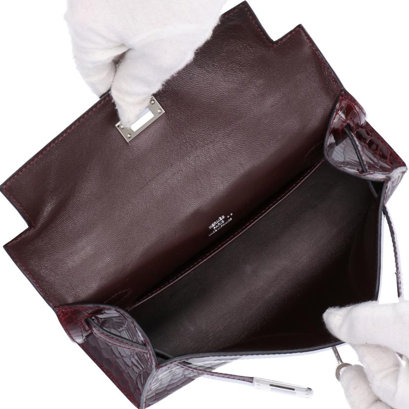 HERMES エルメス/ポシェットケリー/クロコダイル/ニロティカス/042327CK-57//□N/Aランク/75