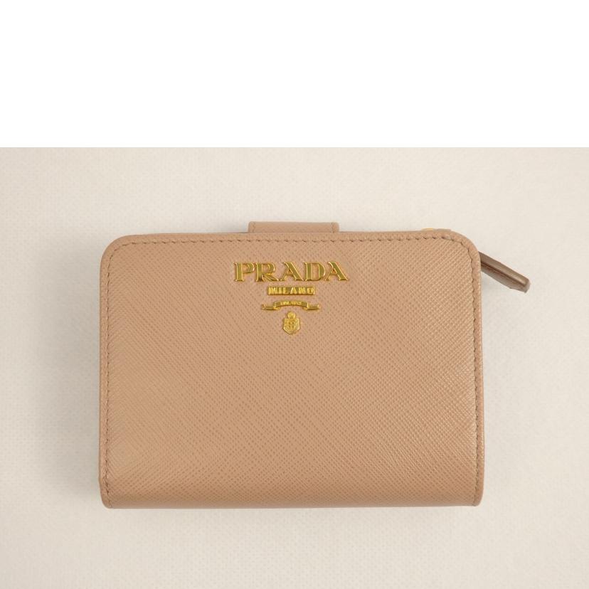PRADA プラダ/ サフィアーノメタルレザーコンパクトジップ/1ML018//ABランク/62