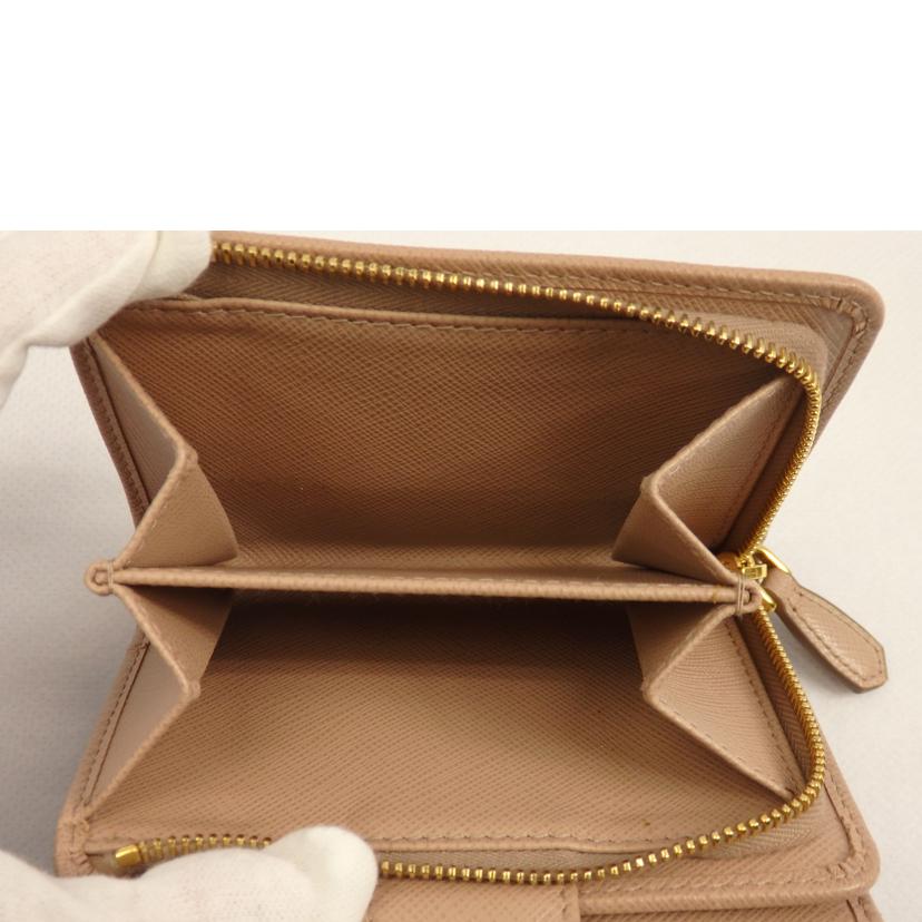 PRADA プラダ/ サフィアーノメタルレザーコンパクトジップ/1ML018//ABランク/62