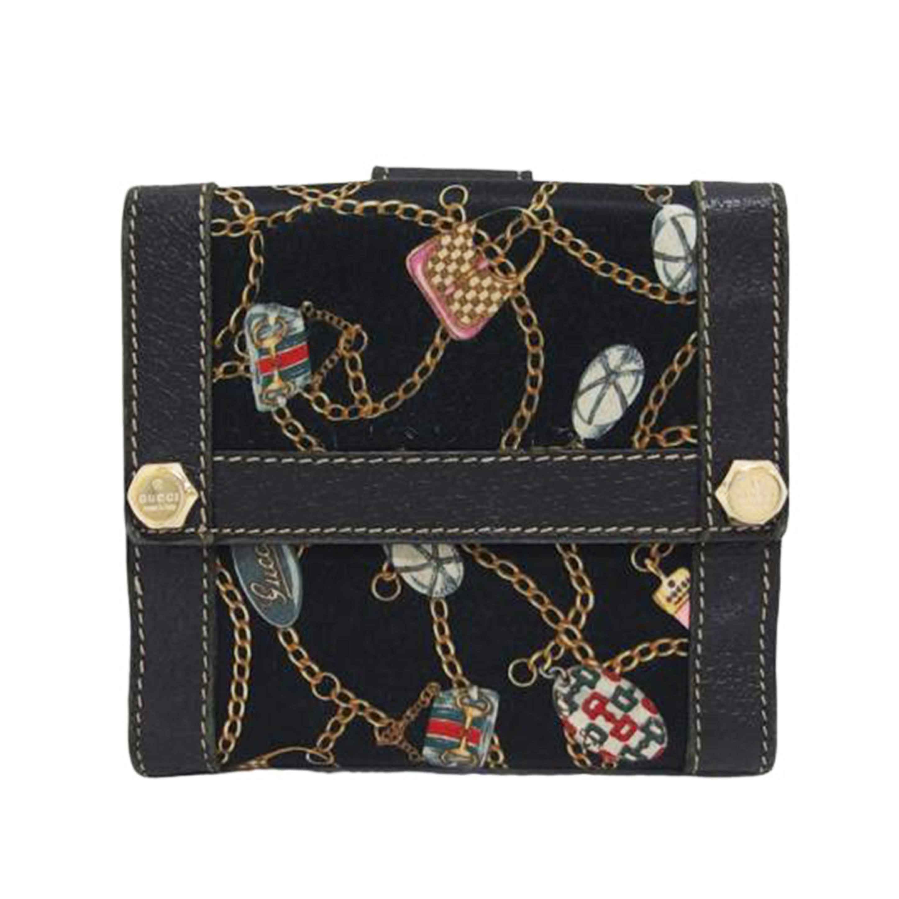 GUCCI グッチ/Wホック二つ折り財布/154117//0416/Bランク/04