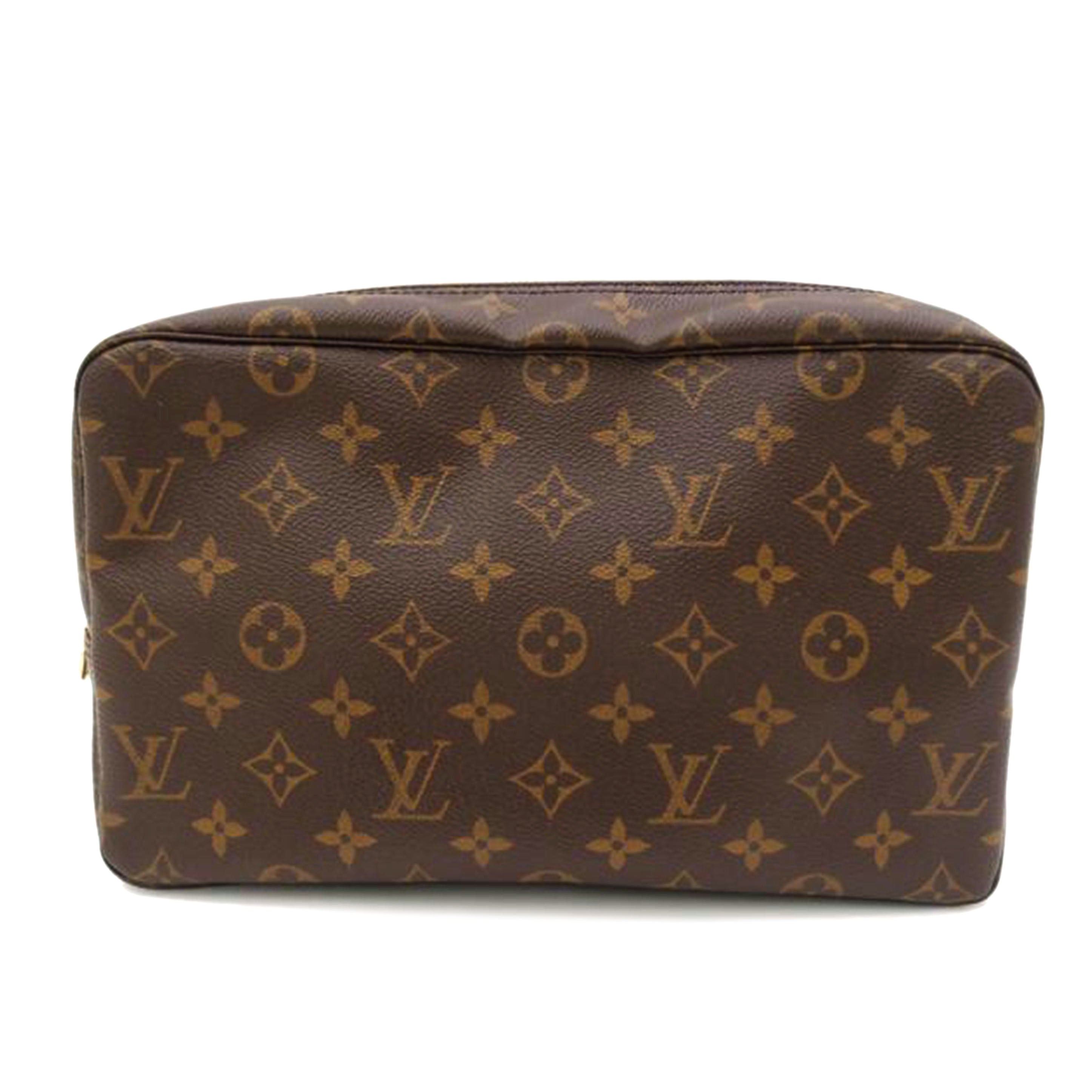 LV ルイ・ヴィトン ポーチ セカンドバッグ クラッチバッグ メイク コスメ ブラウン/トゥルース・トワレット28/モノグラム/M47522//MB1077/Aランク/69