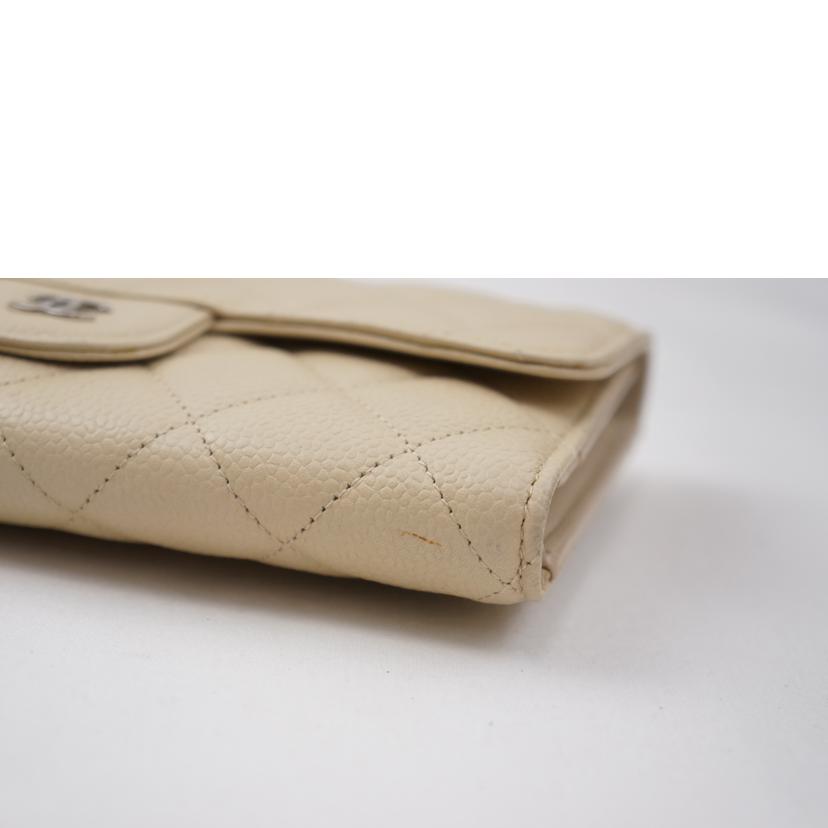 CHANEL シャネル/ココマークキャビアスキンラウンドファスナーウォレット//22181261/ABランク/67