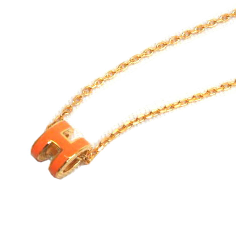 HERMES エルメス/Hチェーンネックレス//Aランク/92