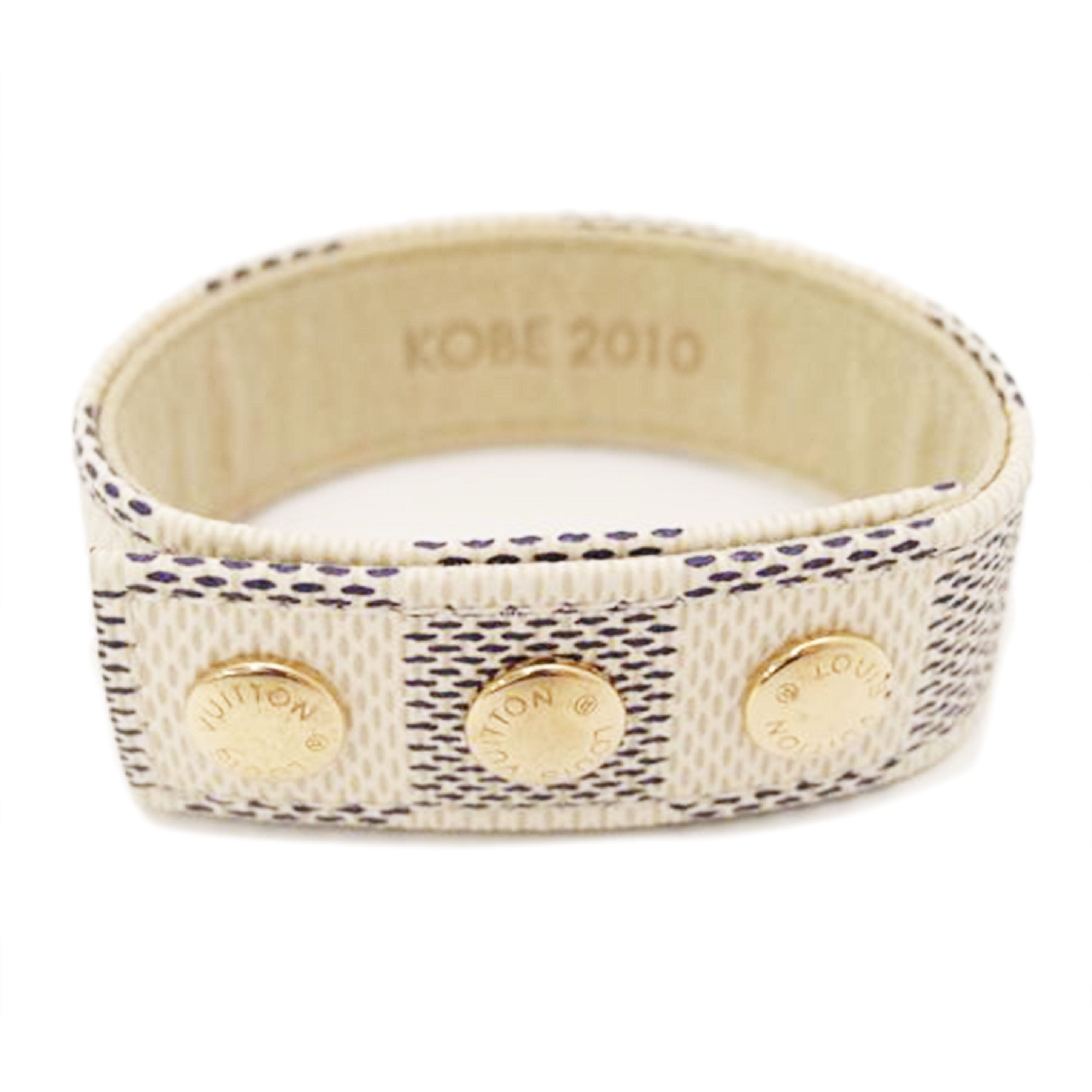 LOUIS VUITTON ルイ・ヴィトン ブレスレット ゴールド金具/ノベルティバングル・KOBE2010/ダミエ・アズール//SAランク/69