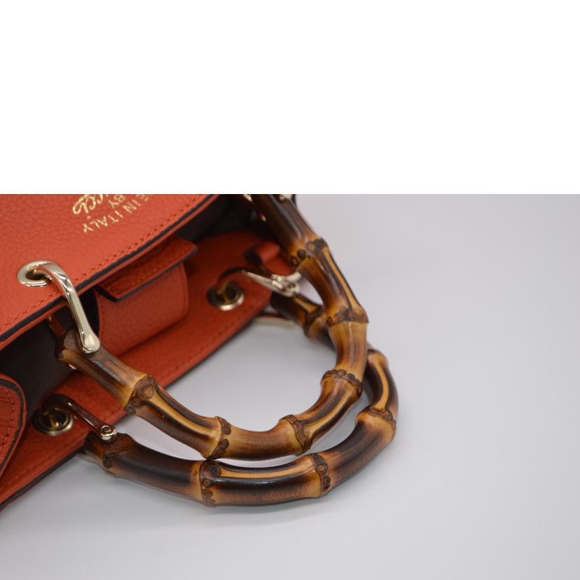 GUCCI グッチ/バンブーミニショッパー2wayレザーハンド/368823//001998/Aランク/89