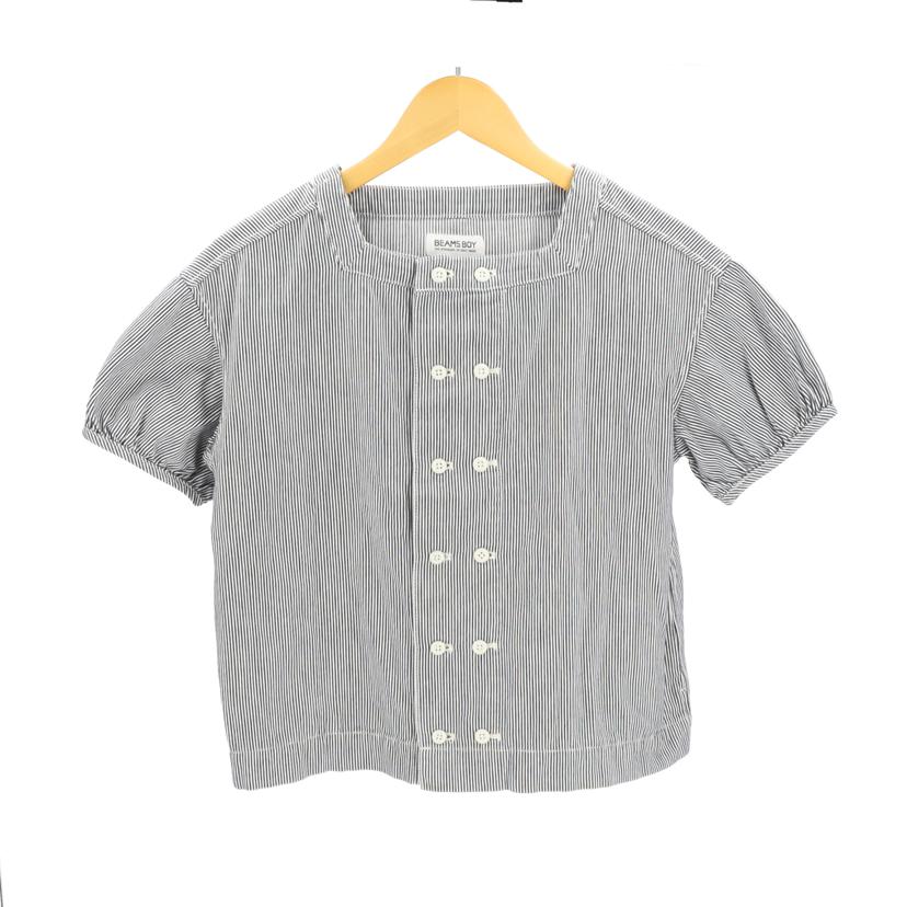 BEAMSBOY ビームスボーイ/ヒッコリースクエアカラースモックシャツ/13-01-0372-791//ABランク/09