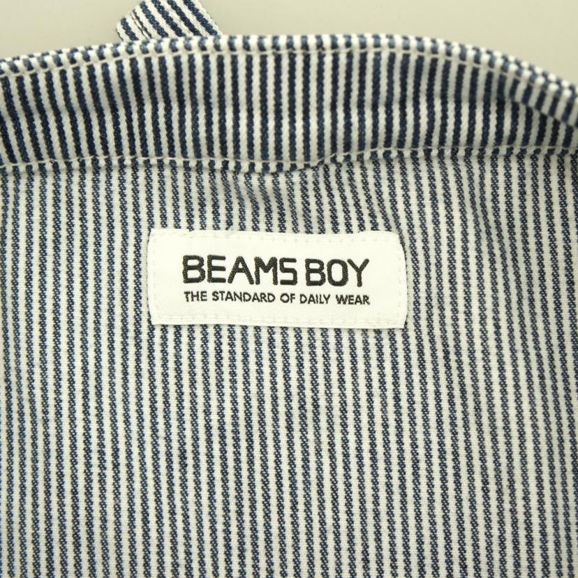BEAMSBOY ビームスボーイ/ヒッコリースクエアカラースモックシャツ/13-01-0372-791//ABランク/09