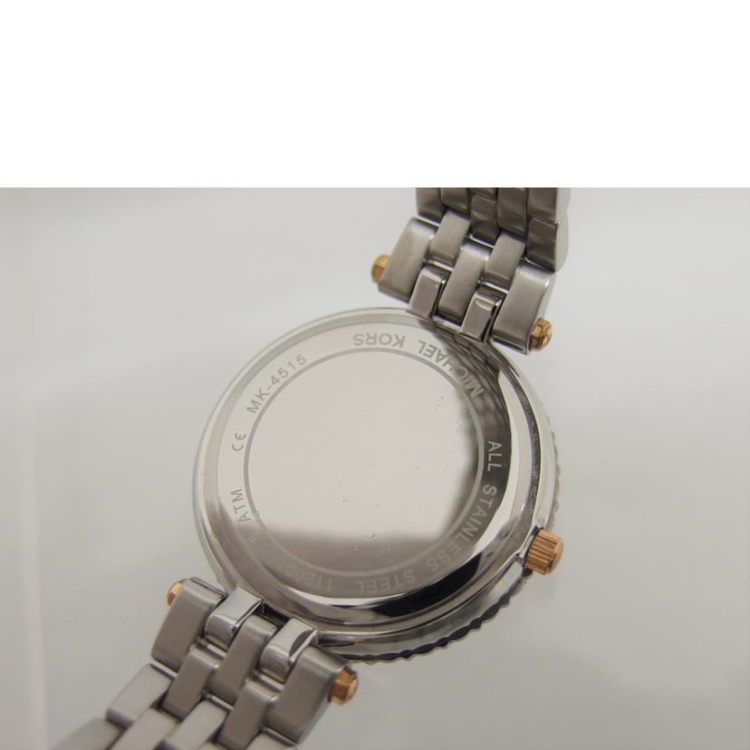 MICHAEL KORS マイケルコース/ラインストーンベゼル/ホワイト文字盤/アナログウォッチ/クォーツ/MK4515//112001/ABランク/04