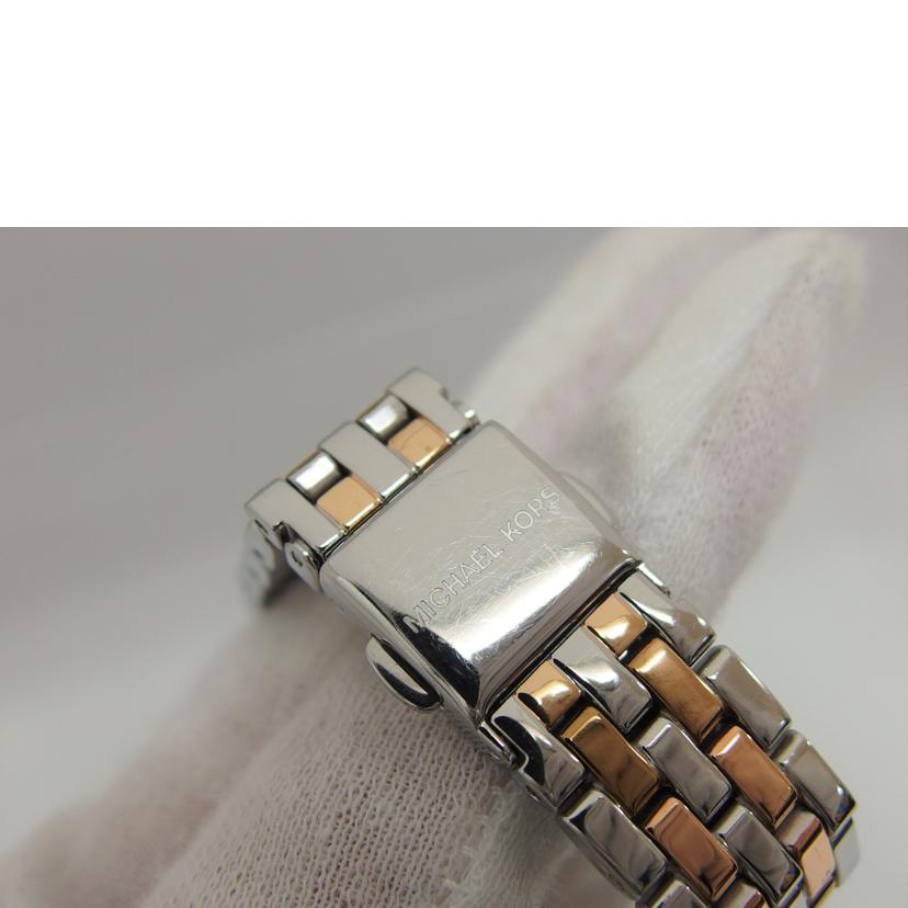 MICHAEL KORS マイケルコース/ラインストーンベゼル/ホワイト文字盤/アナログウォッチ/クォーツ/MK4515//112001/ABランク/04