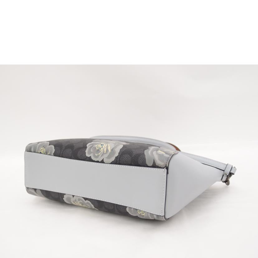 COACH コーチ 青 花柄 ハンドバック ショルダーバッグ 斜め掛け 肩掛け レディース/プレーリーフラワーシグネチャー2wayトート/ブルー/31031//E18**/SAランク/69