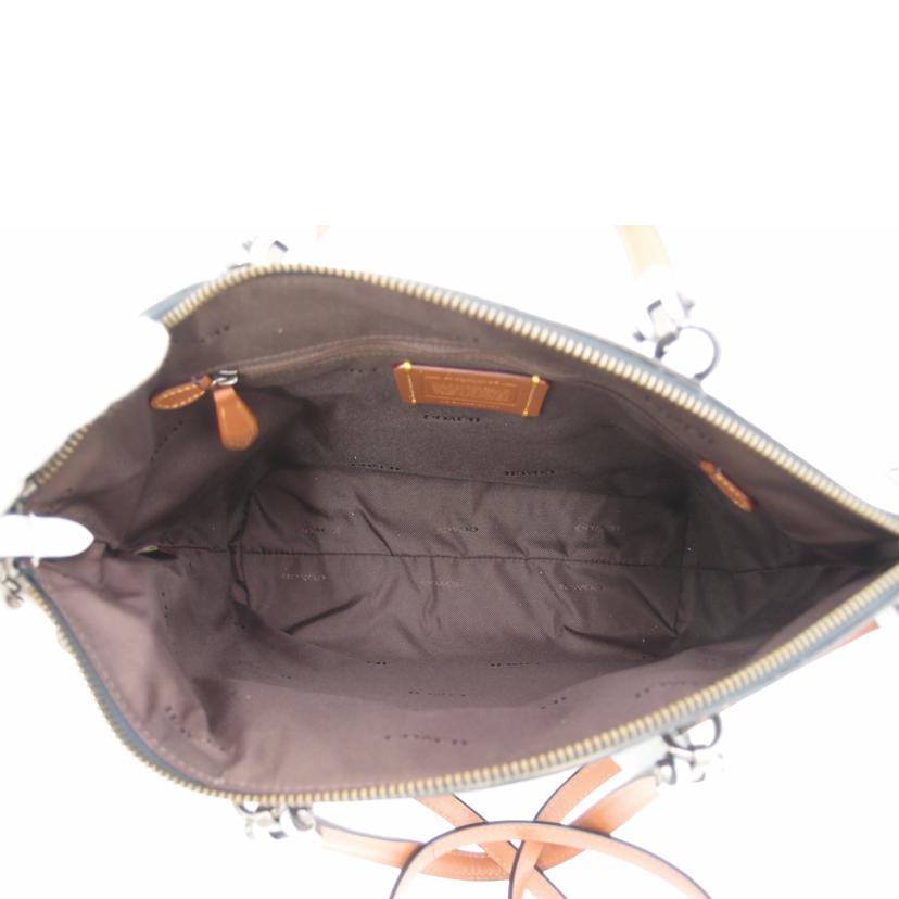 COACH コーチ 青 花柄 ハンドバック ショルダーバッグ 斜め掛け 肩掛け レディース/プレーリーフラワーシグネチャー2wayトート/ブルー/31031//E18**/SAランク/69