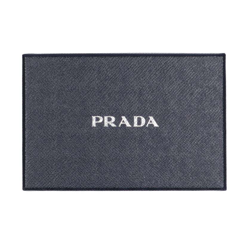 PRADA プラダ 財布 小物 二つ折り財布 レザー レディース ブラック ゴールド/サフィアーノメタルコーナージップウォレット/1ML225//107J/Aランク/75