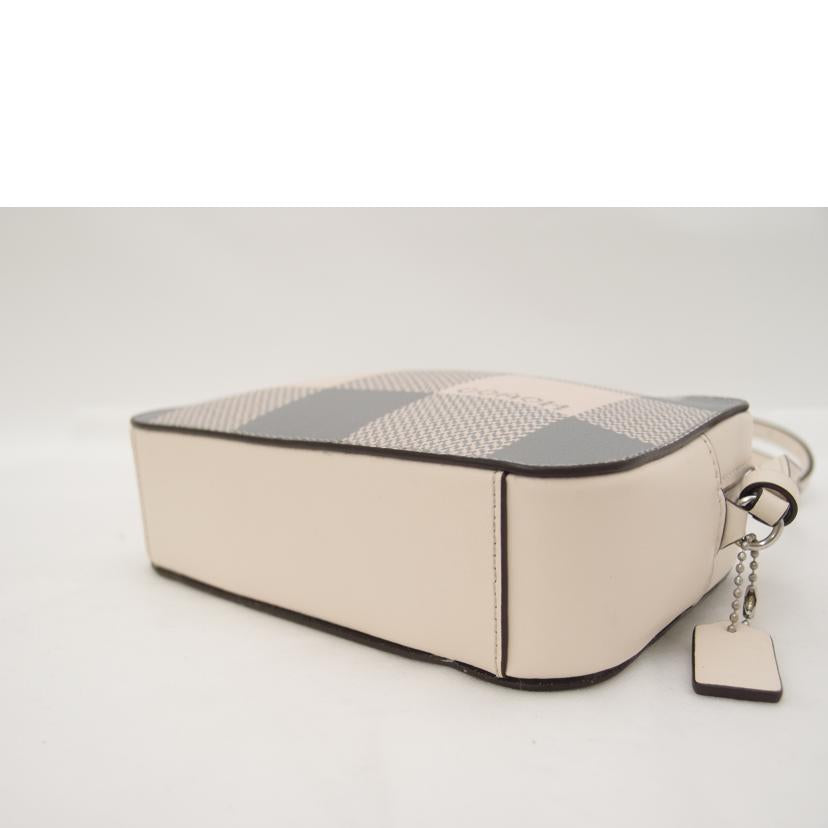 COACH コーチ ポショット 市松模様 白 斜め掛け 肩掛け /バッファロープレイドカメラショルダー/グレー/C1833//H20**/SAランク/69