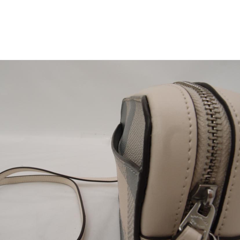 COACH コーチ ポショット 市松模様 白 斜め掛け 肩掛け /バッファロープレイドカメラショルダー/グレー/C1833//H20**/SAランク/69