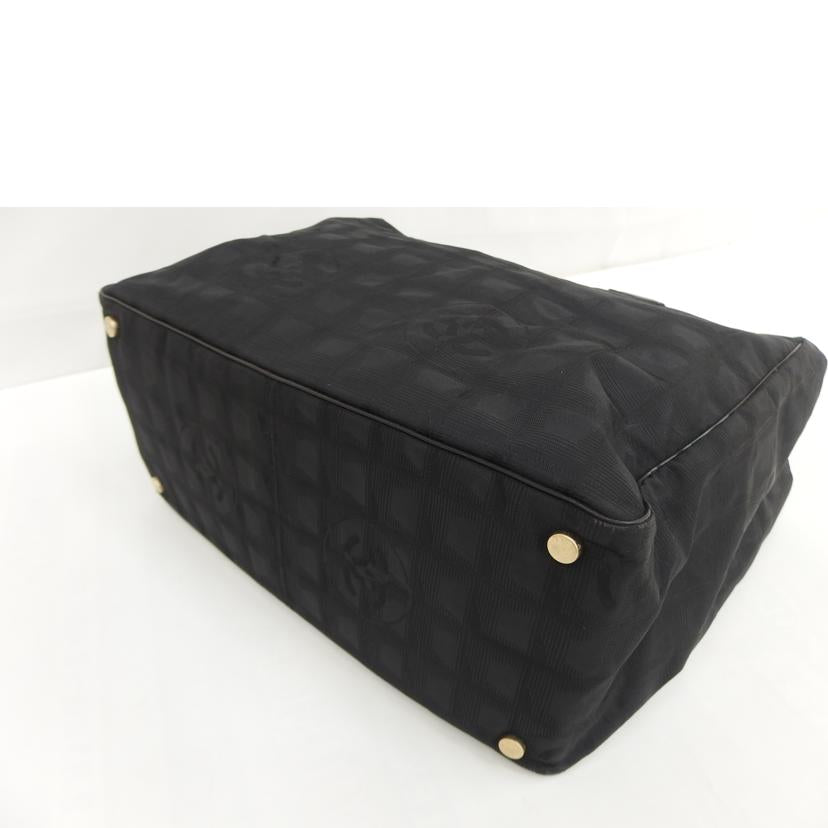 CHANEL シャネル/ニュートラベルライントートMM/黒//10807016/Bランク/82