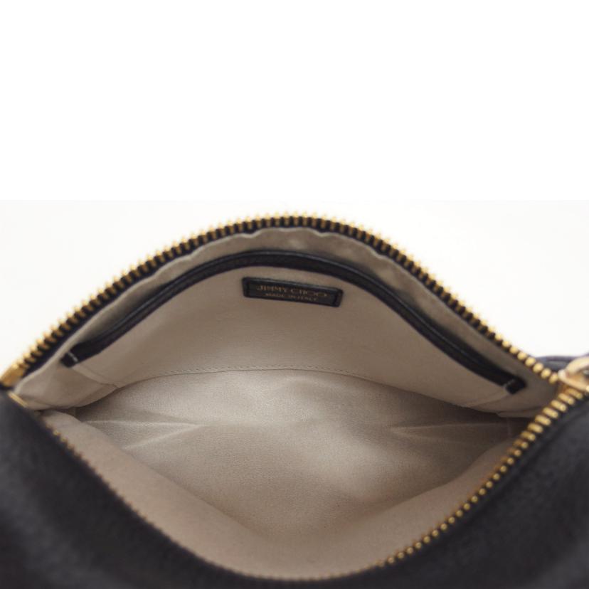 JIMMYCHOO ジミーチュウ/レザーショルダーバッグ/ブラック//ABランク/04