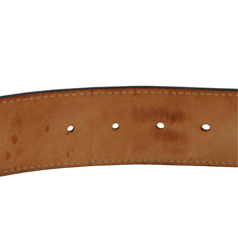 LV ルイヴィトン LOUISVUITTON ジーンズベルト サンチュール レザーブラック シルバー金具 メンズ/サンチュールジーンズ/バックル/M6812//CA0***/Bランク/75