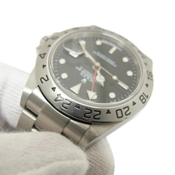 ROLEX ロレックス 2003年頃製造/エクスプローラーⅡ/ブラック文字盤/自動巻き/16570T//F58****/Aランク/04