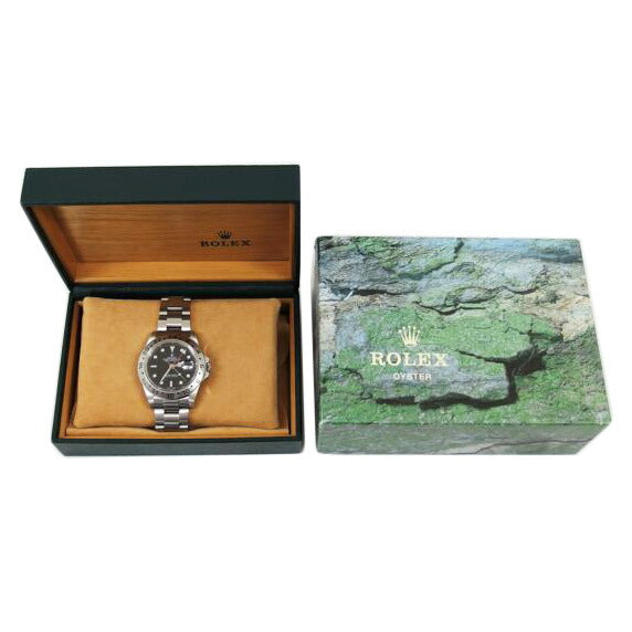 ROLEX ロレックス 2003年頃製造/エクスプローラーⅡ/ブラック文字盤/自動巻き/16570T//F58****/Aランク/04
