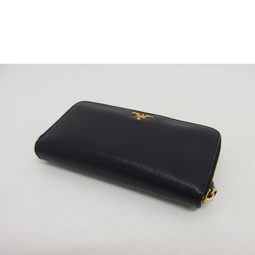 PRADA プラダ/ヴィッテロムーブ/ラウンドファスナー長財布/ブラック/1ML348//95N/Bランク/04