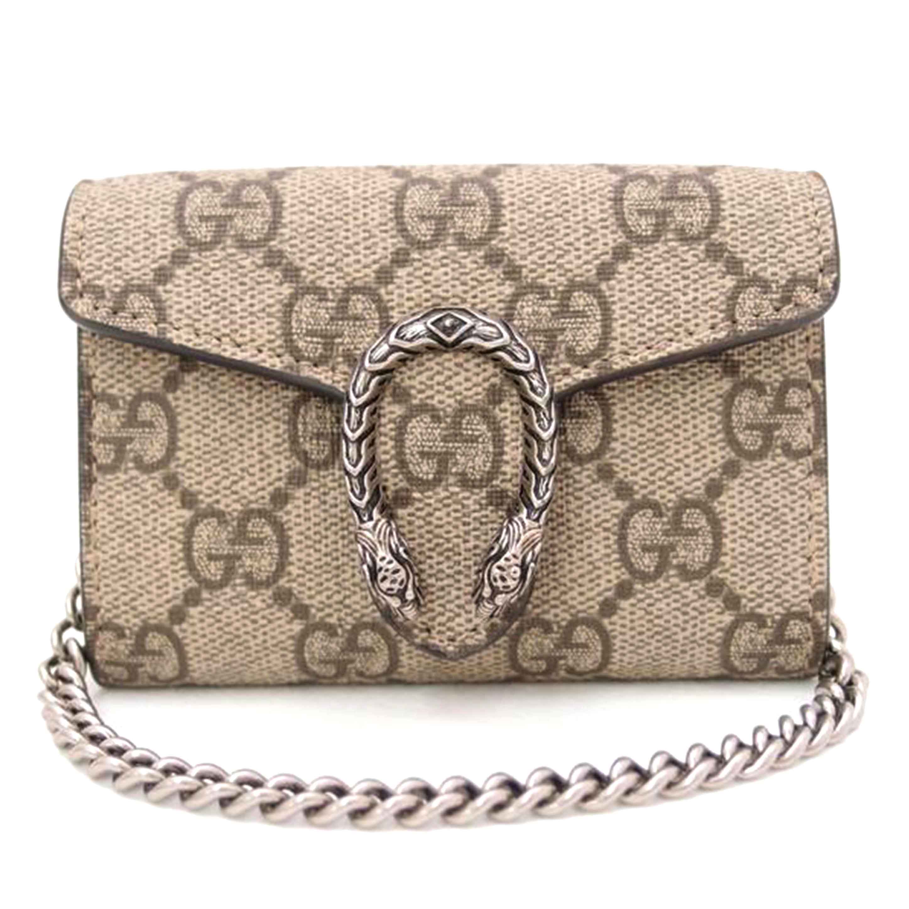 GUCCI グッチ 小銭入れ カード入れ 茶 レディース メンズ 2WAY/GGスプリーム ディオニュソス コインケース/ブラウン/574930//206*/SAランク/69