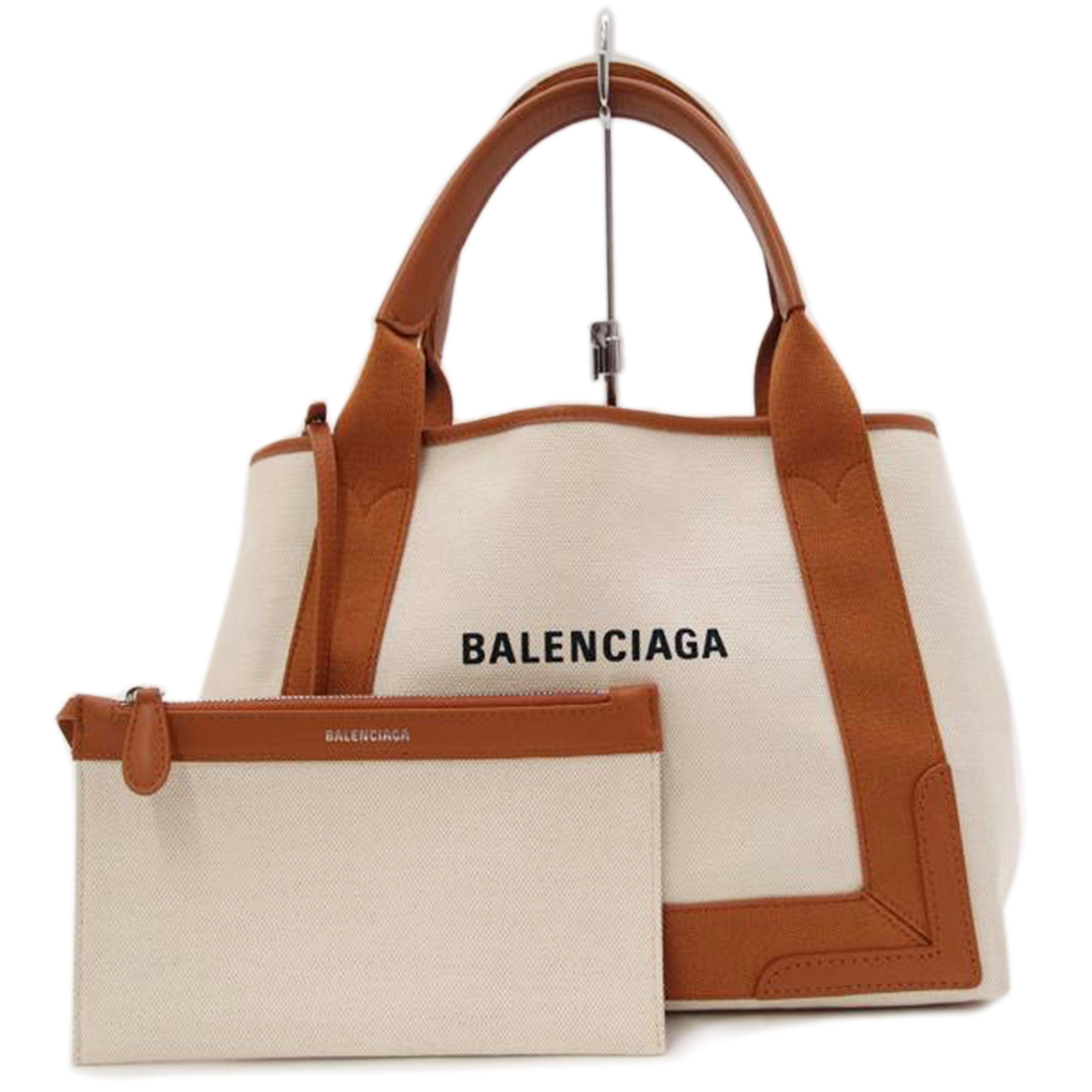 BALENCIAGA バレンシアガ トートバッグ /ネイビーカバS/キャラメル/339933//ABランク/69