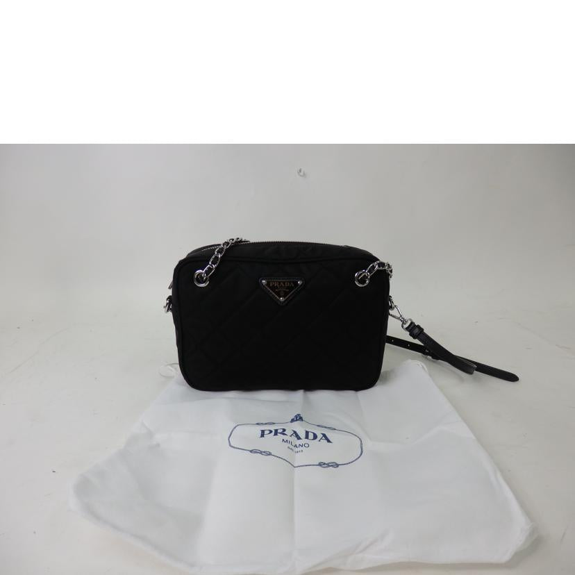 PRADA プラダ/2wayナイロンチェーンショルダーバッグ/ネロ/1BH910//167/Aランク/84
