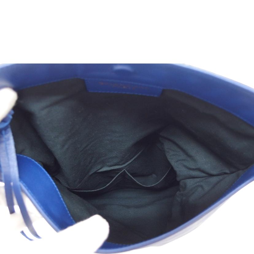 BALENCIAGA バレンシアガ/レザークラッチバッグ/ネイビーブルー/305571//4240・J/Aランク/04