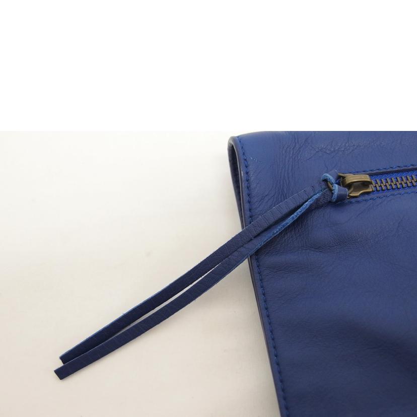 BALENCIAGA バレンシアガ/レザークラッチバッグ/ネイビーブルー/305571//4240・J/Aランク/04