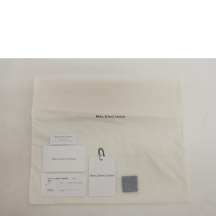 BALENCIAGA バレンシアガ/レザークラッチバッグ/ネイビーブルー/305571//4240・J/Aランク/04