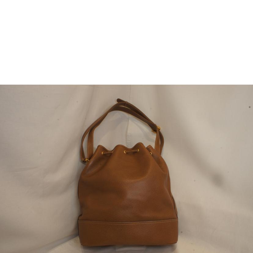 LOEWE ロエベ/ビンテージレザーバケットショルダーブラウン//ABランク/92