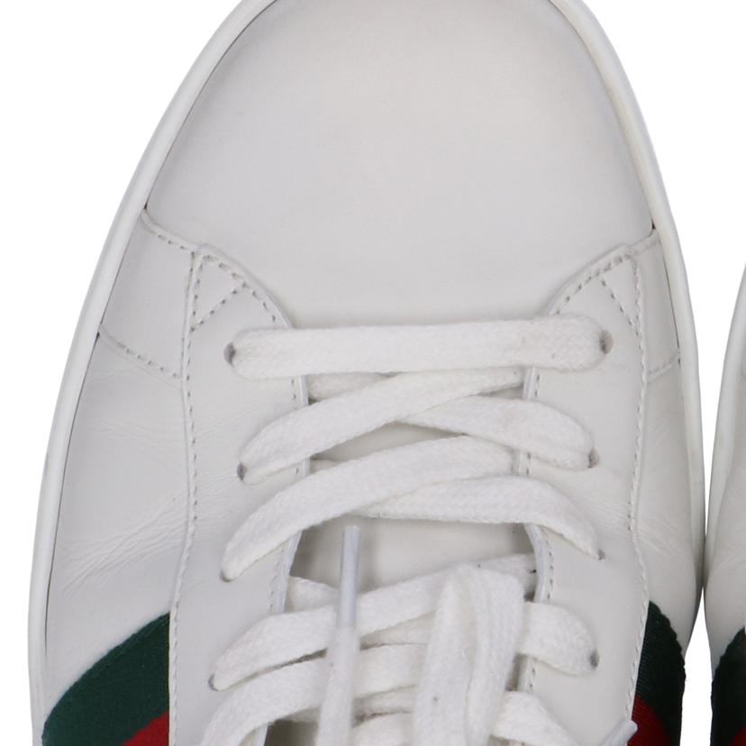 GUCCI グッチ/エースストライプハイカットスニーカー WHT/523472//03L/ABランク/75