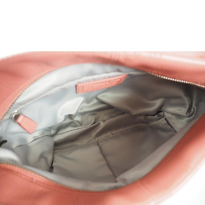 COACH コーチ/ショルダーバッグ パーフォレイテッド ダッフル パンチング レザー ピンク/F19257 //A12**/ABランク/79