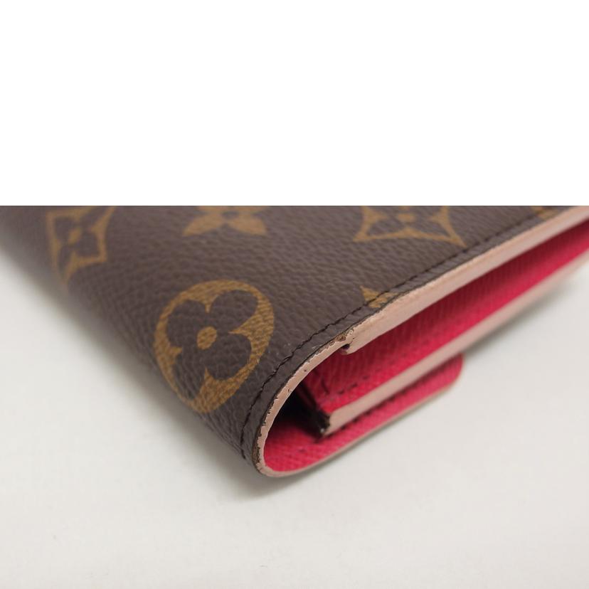 LV ルイヴィトン/ポルトフォイユ・エミリー/モノグラム/ローズバレリーヌ/M64202//CA2188/ABランク/04