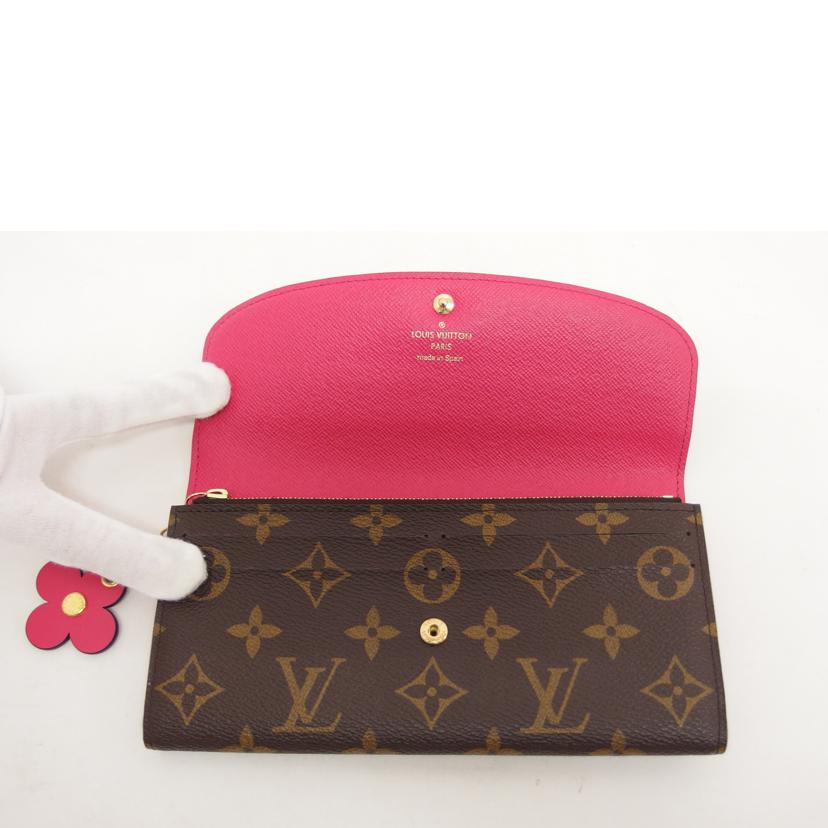 LV ルイヴィトン/ポルトフォイユ・エミリー/モノグラム/ローズバレリーヌ/M64202//CA2188/ABランク/04