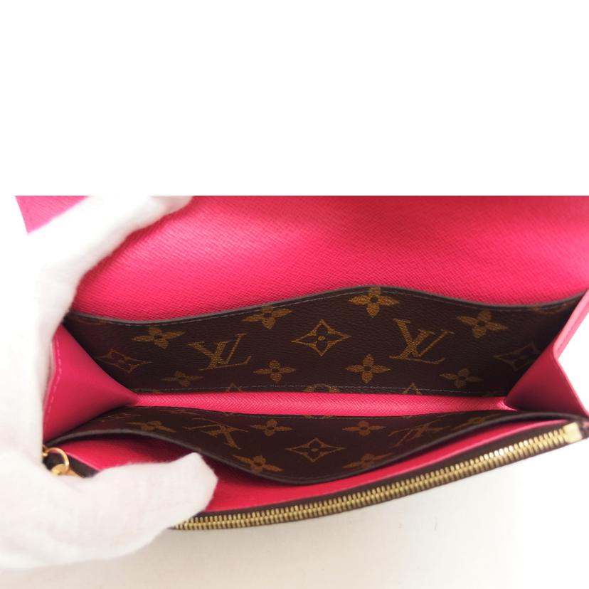 LV ルイヴィトン/ポルトフォイユ・エミリー/モノグラム/ローズバレリーヌ/M64202//CA2188/ABランク/04