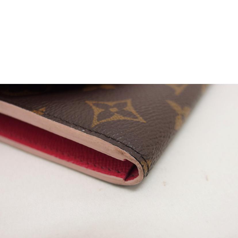 LV ルイヴィトン/ポルトフォイユ・エミリー/モノグラム/ローズバレリーヌ/M64202//CA2188/ABランク/04