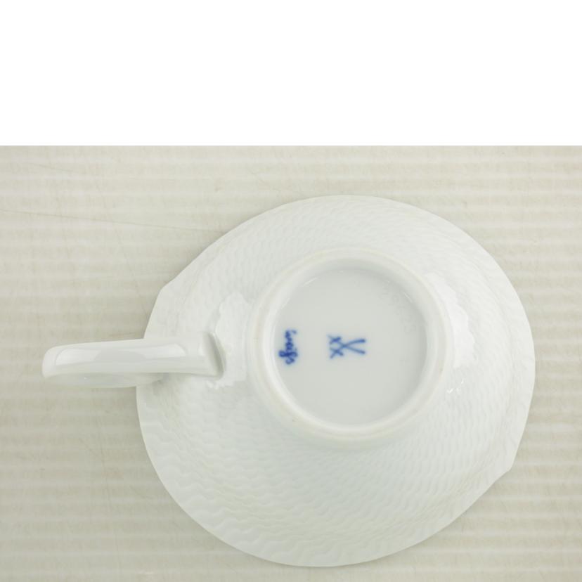 Meissen マイセン/波の戯れカップ&ソーサーセット//ABランク/64