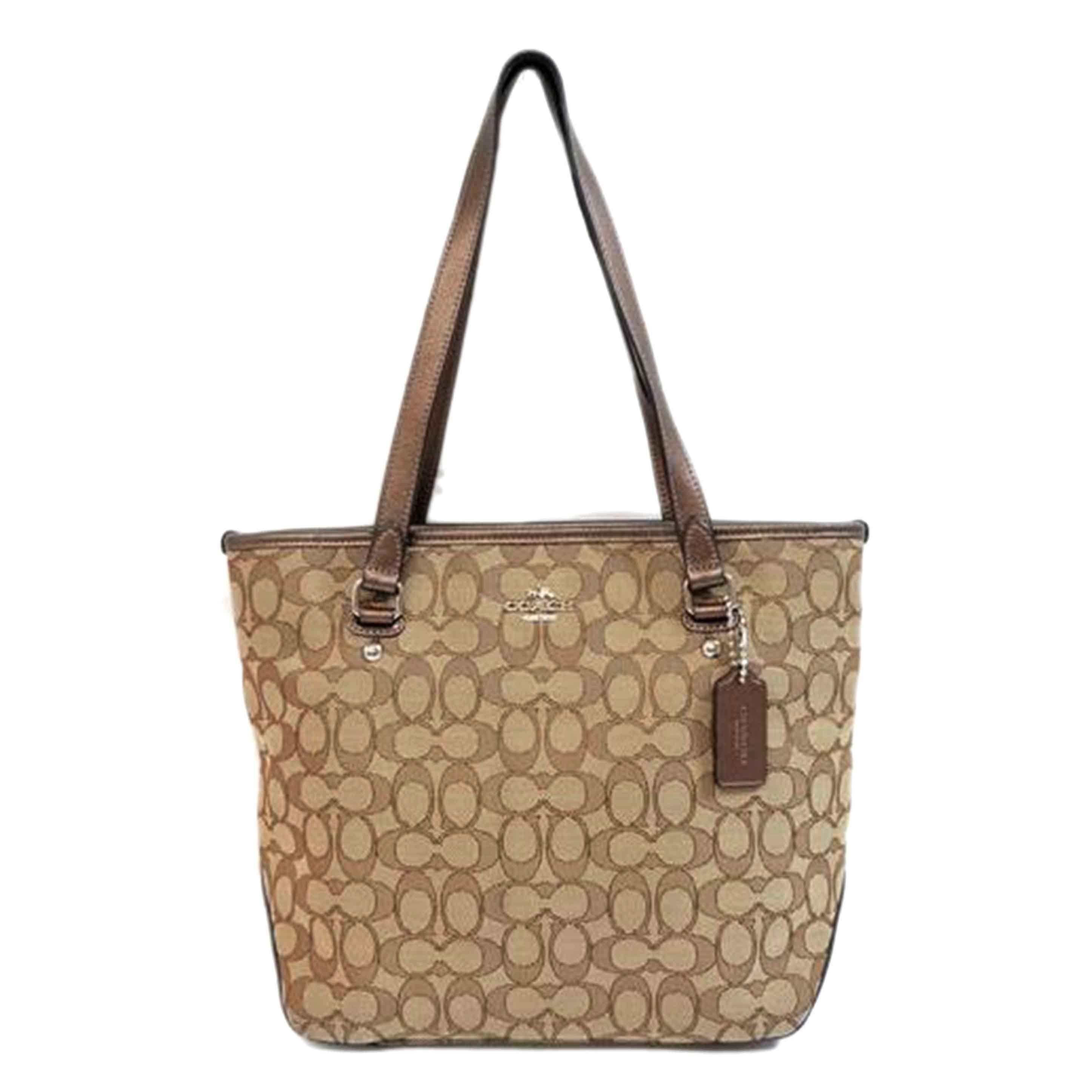 COACH コーチ/アウトラインシグネチャージップトート/F55364//E16**/Bランク/71