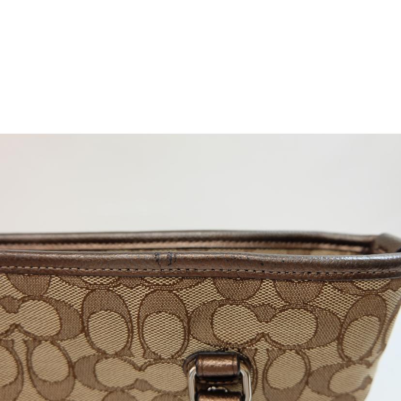 COACH コーチ/アウトラインシグネチャージップトート/F55364//E16**/Bランク/71