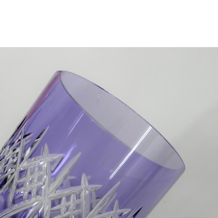 /色被せ切子 タンブラー5客セット//ABランク/81