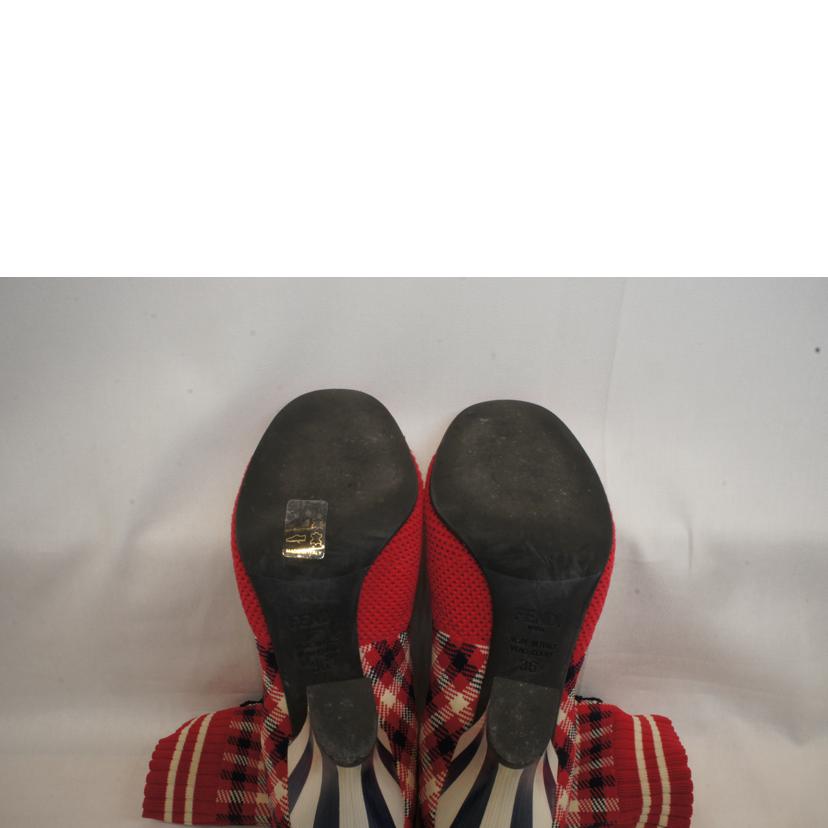 FENDI フェンディ/チェック柄ストレッチブーツ//ABランク/92