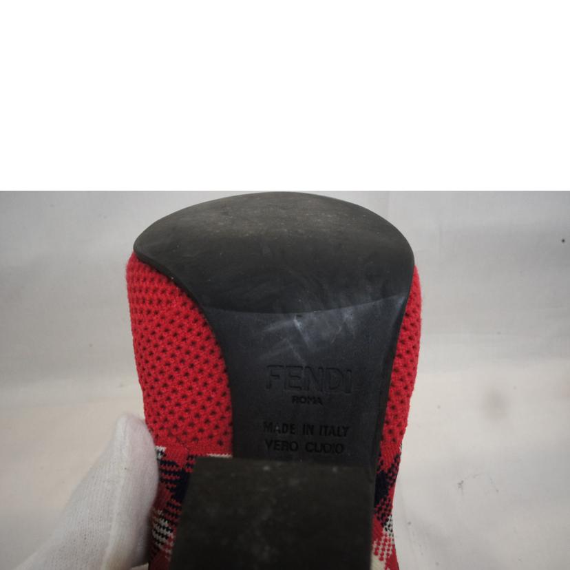 FENDI フェンディ/チェック柄ストレッチブーツ//ABランク/92