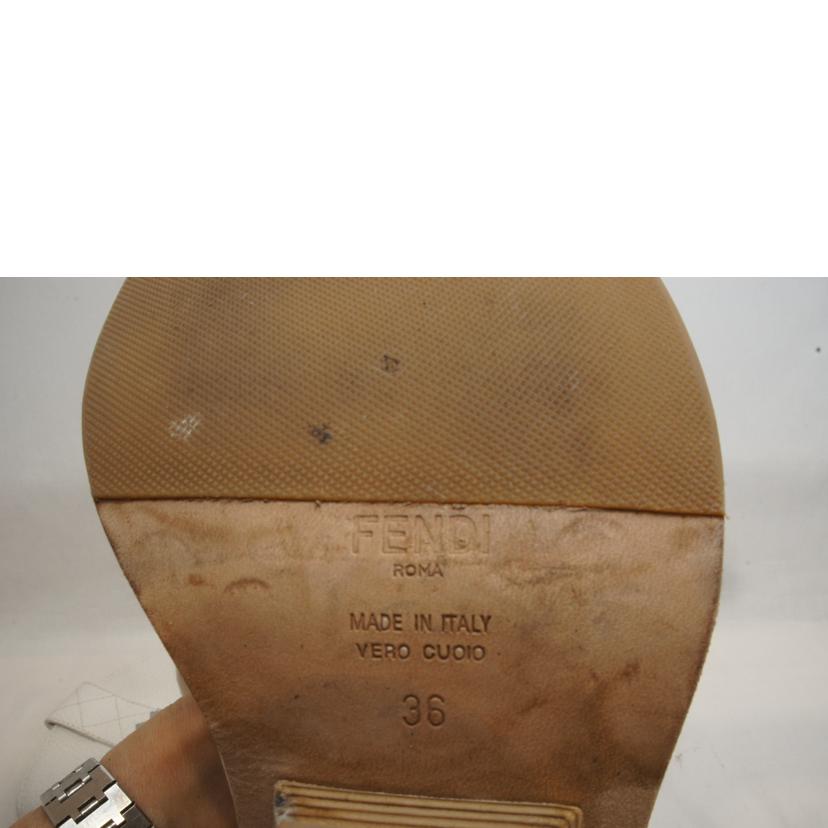 FENDI フェンディ/ホワイトウエスタンブーツ//ABランク/92