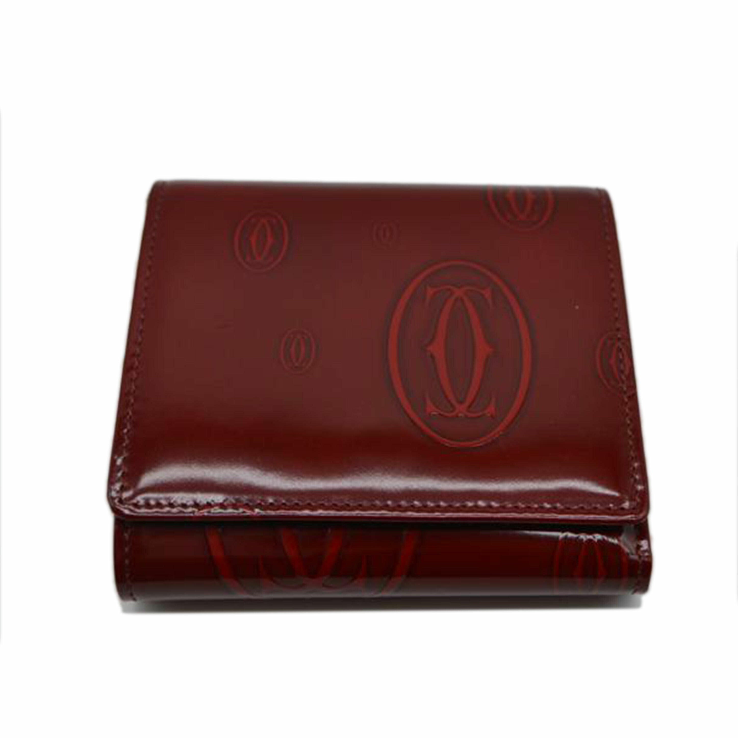 Cartier Cartier/ハッピーバースデーコンパクト財布/ボルドー/L3000720//UL305369/Aランク/89