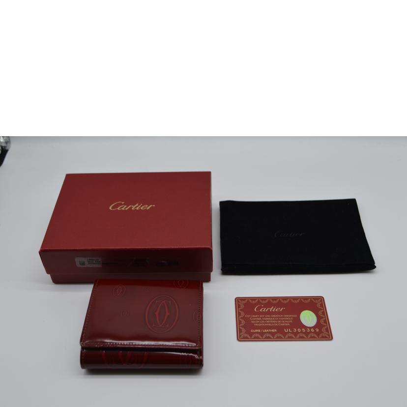 Cartier Cartier/ハッピーバースデーコンパクト財布/ボルドー/L3000720//UL305369/Aランク/89